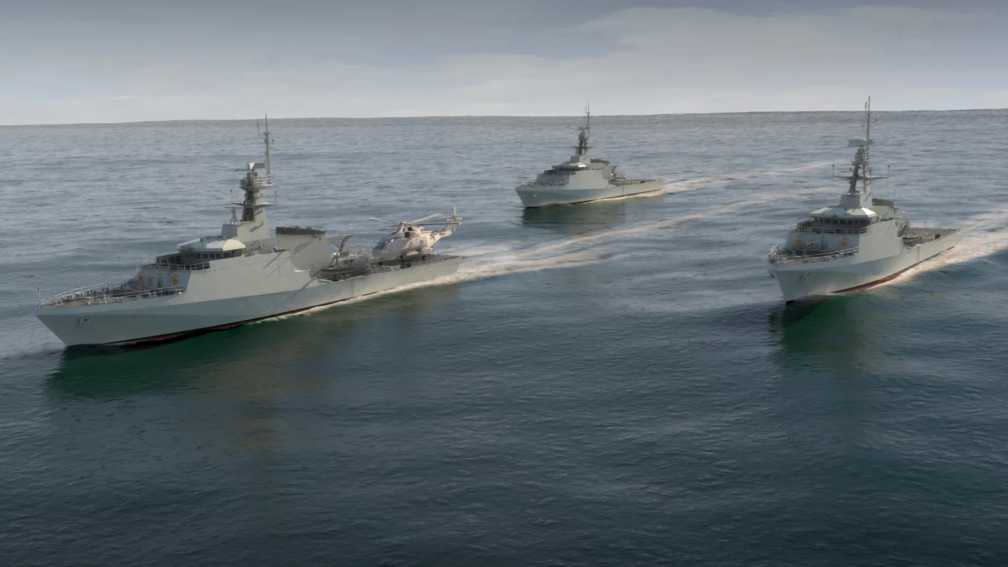 Artist's concept of the Royal Navy's new OPVs