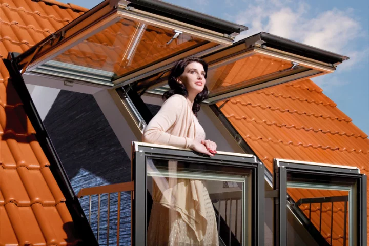 FAKRO's Galeria is a window that converts to a balcony