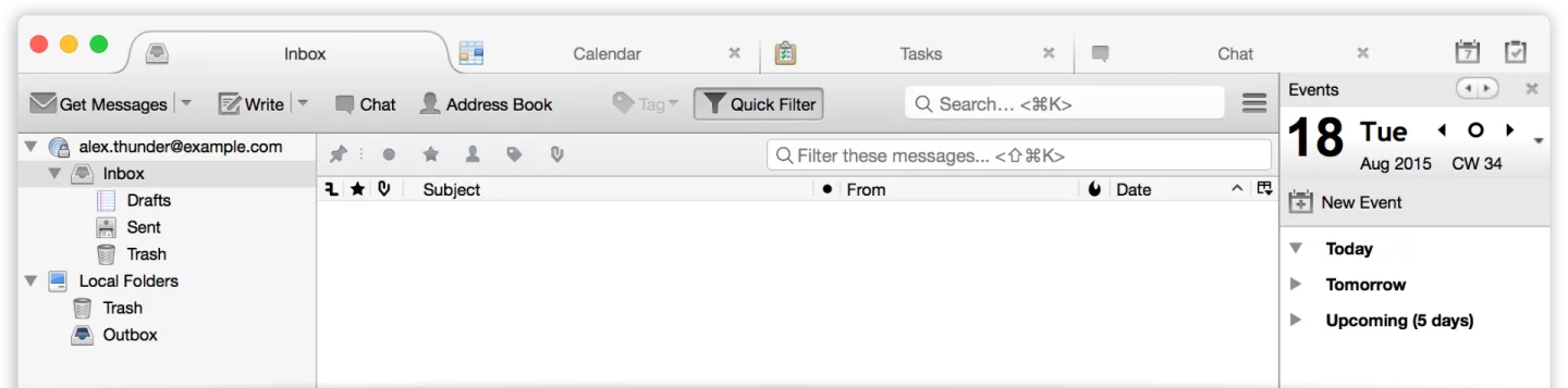 Thunderbird is an open source email client