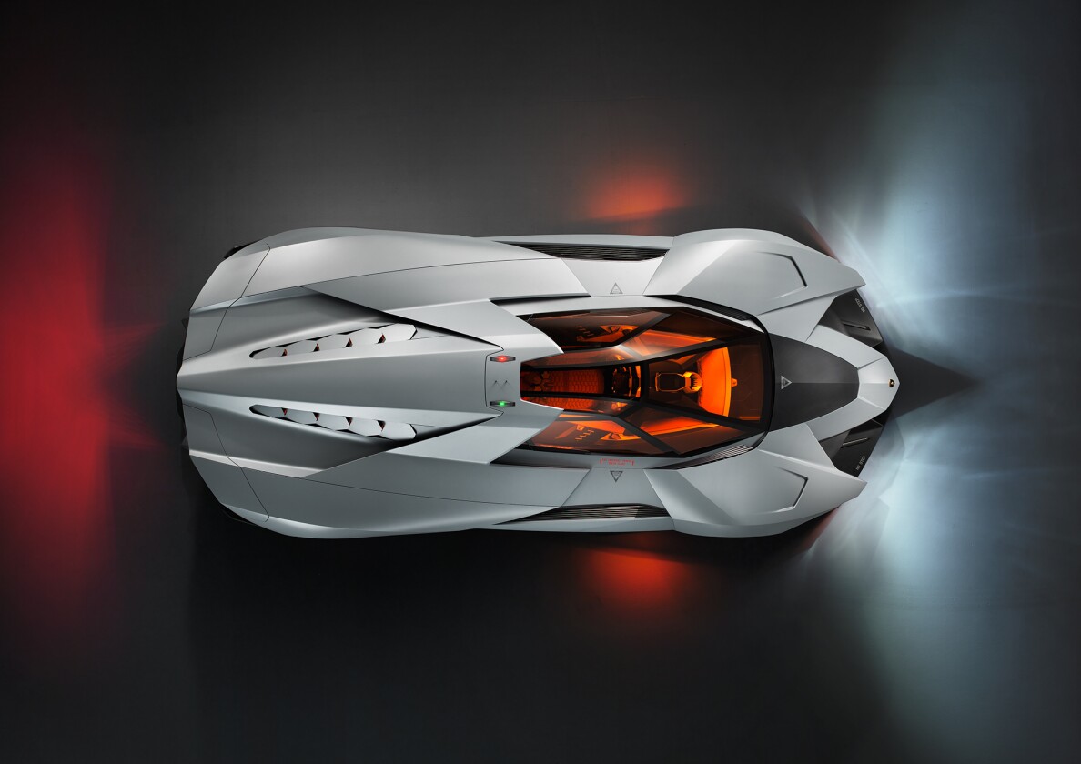 Egoista clearly carries over design influences from the Reventon, Aventador and Veneno in its finished execution (egoista, Italian for selfish, is indeed a very questionable title)