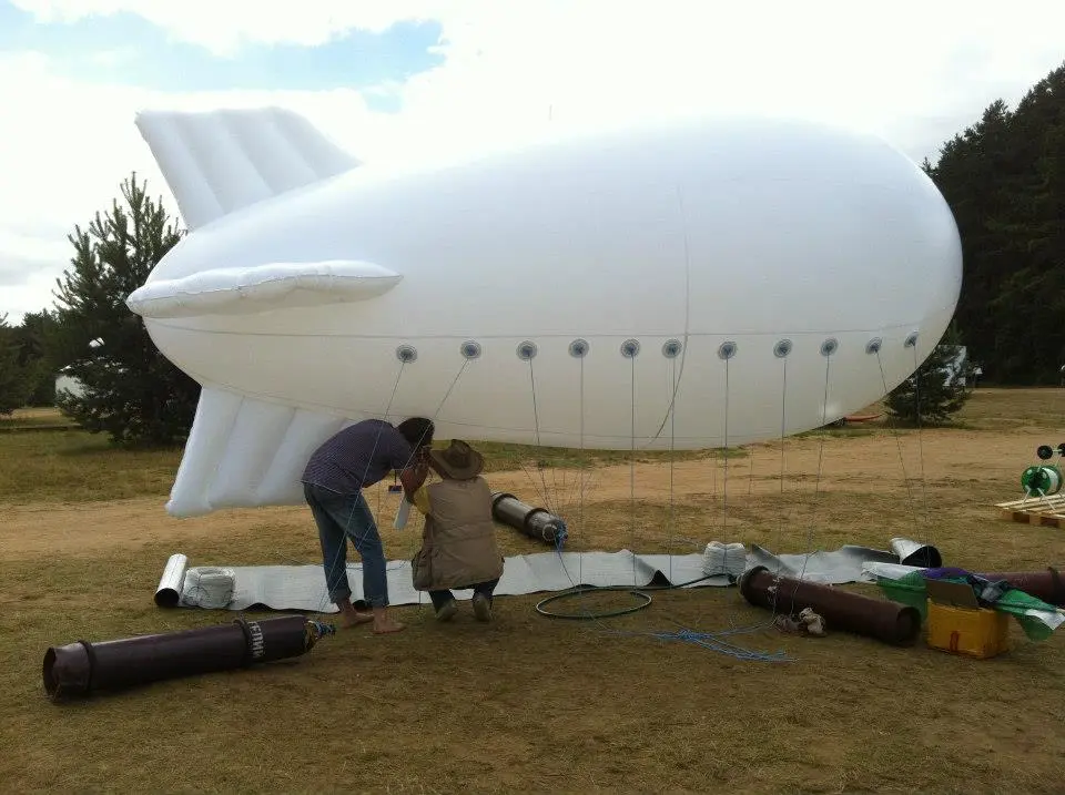 According to the designers, they have produced and flown a scale prototype of the blimp