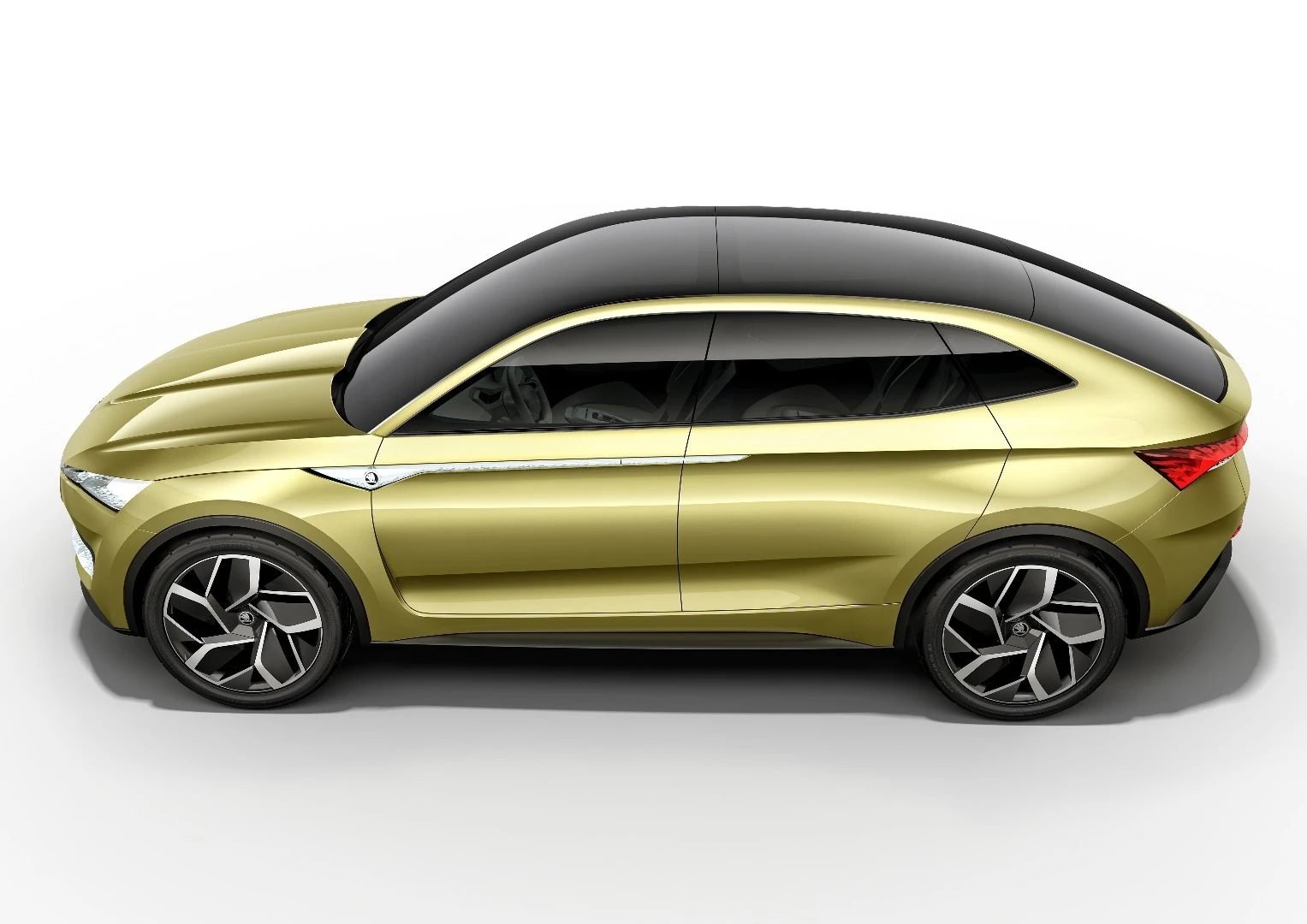 The Vision E has a 301-hp all-wheel-drive electric powertrain