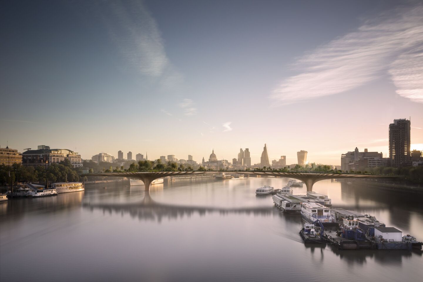 The Garden Bridge has been designed by Thomas Heatherwick and Dan Pearson (Photo: Arup)