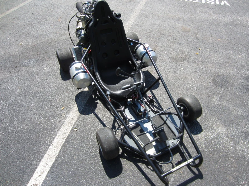 Seth Kettleman's custom-built jet-powered go-kart