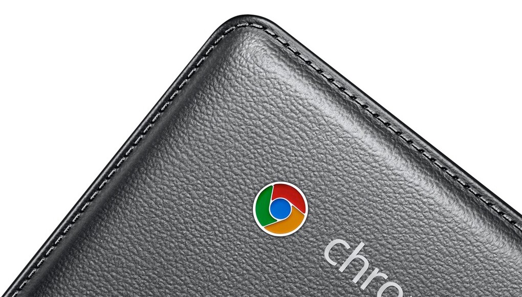 Samsung's Chromebook 2 Series features a faux leather lid