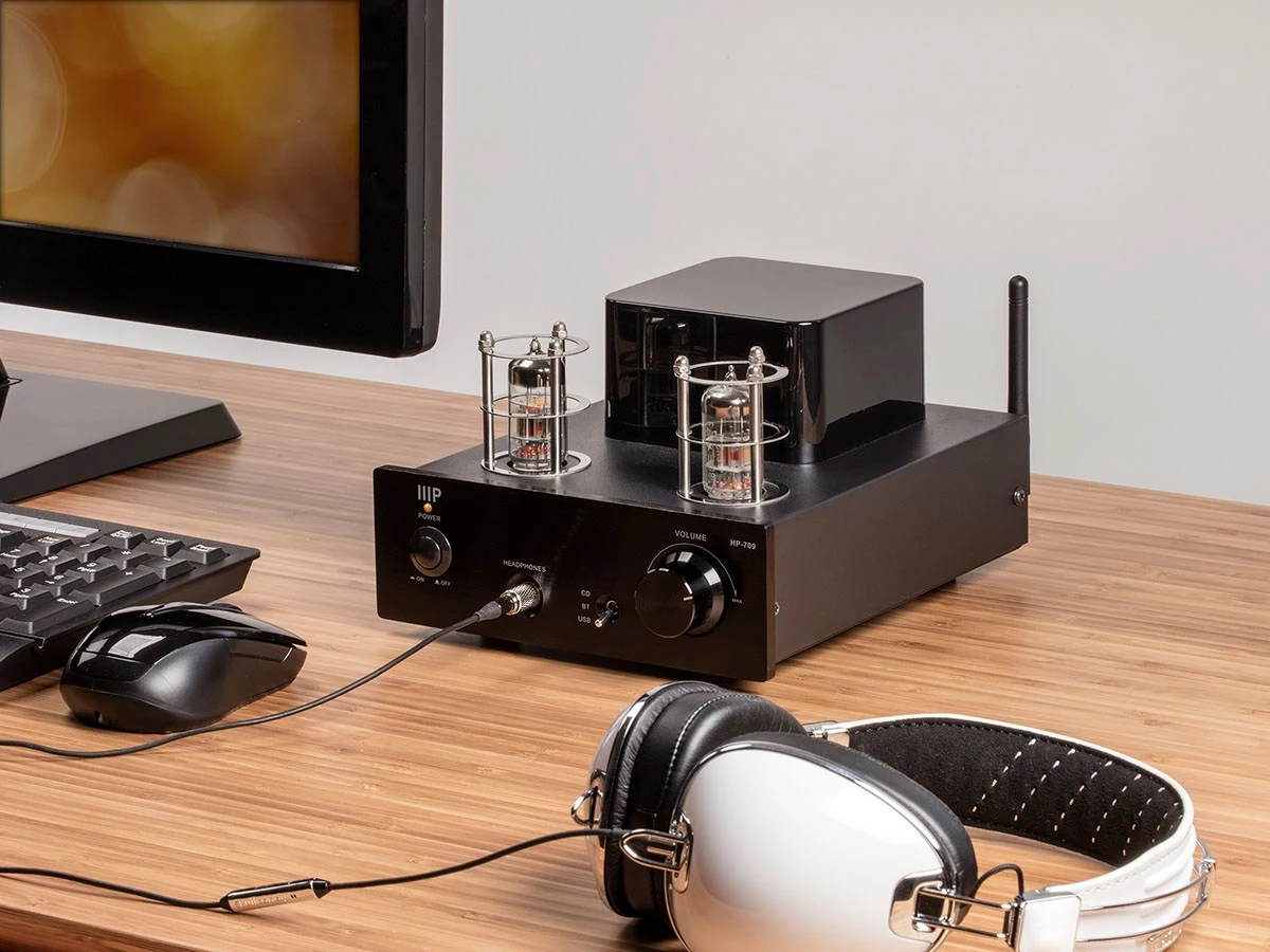 The Monolith series Stereo Tube Headphone Amp with 24-bit/96 kHz USB DAC