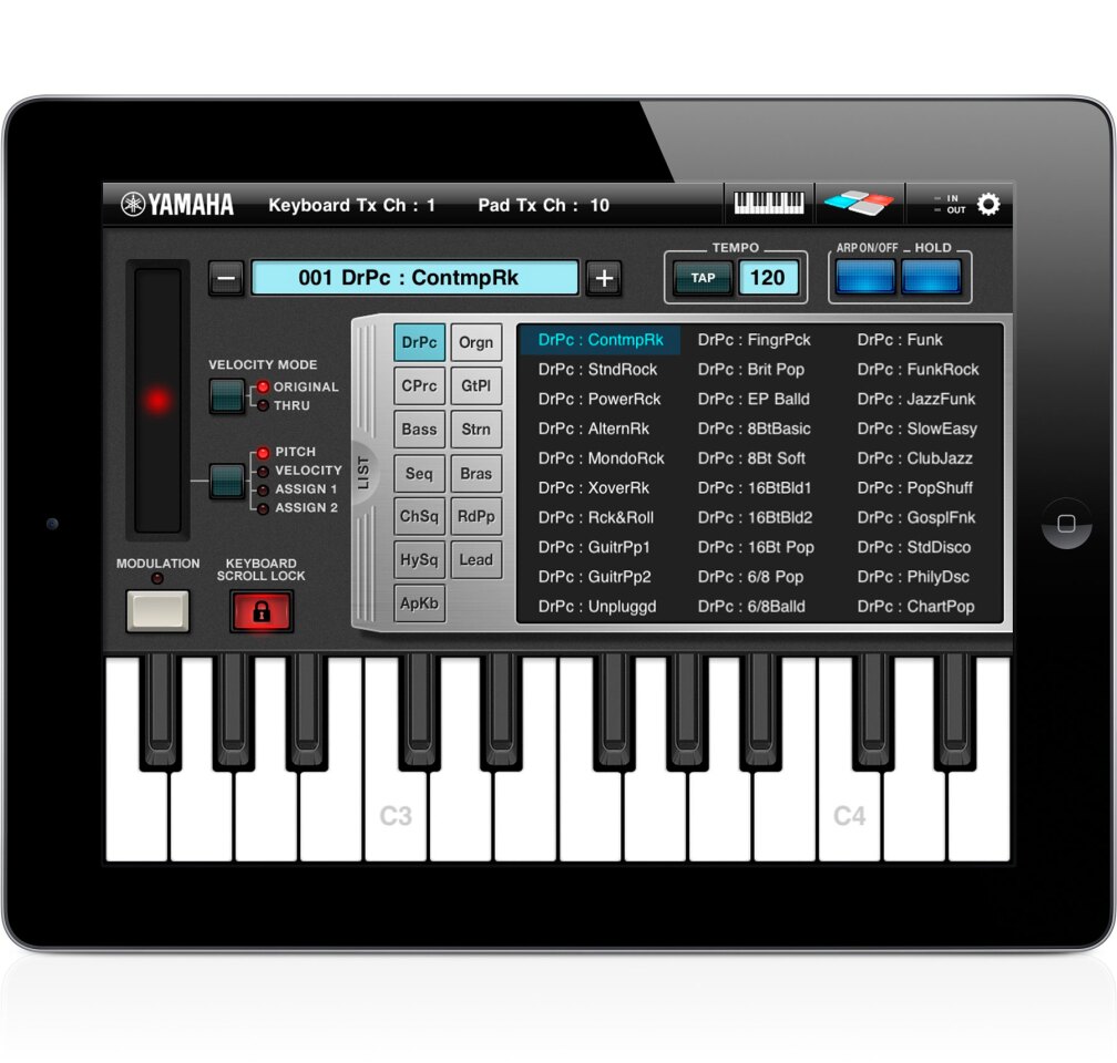 Yamaha releases Arp & Drum app for iPad