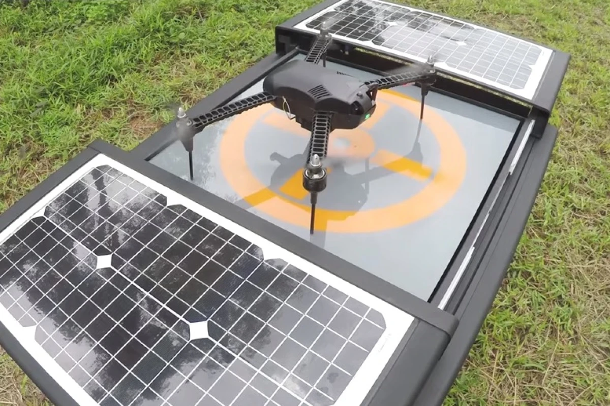 The Dronebox platform provides 24/7 autonomous capabilities to drones by supplying an automated recharging and storage station that can be left on site for many months at a time
