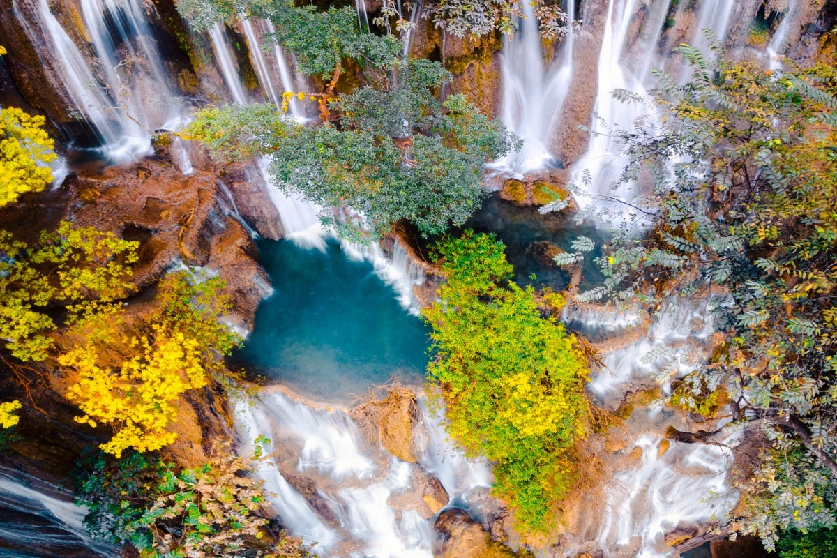 Waterfalls near Luang Prabang, Laos
