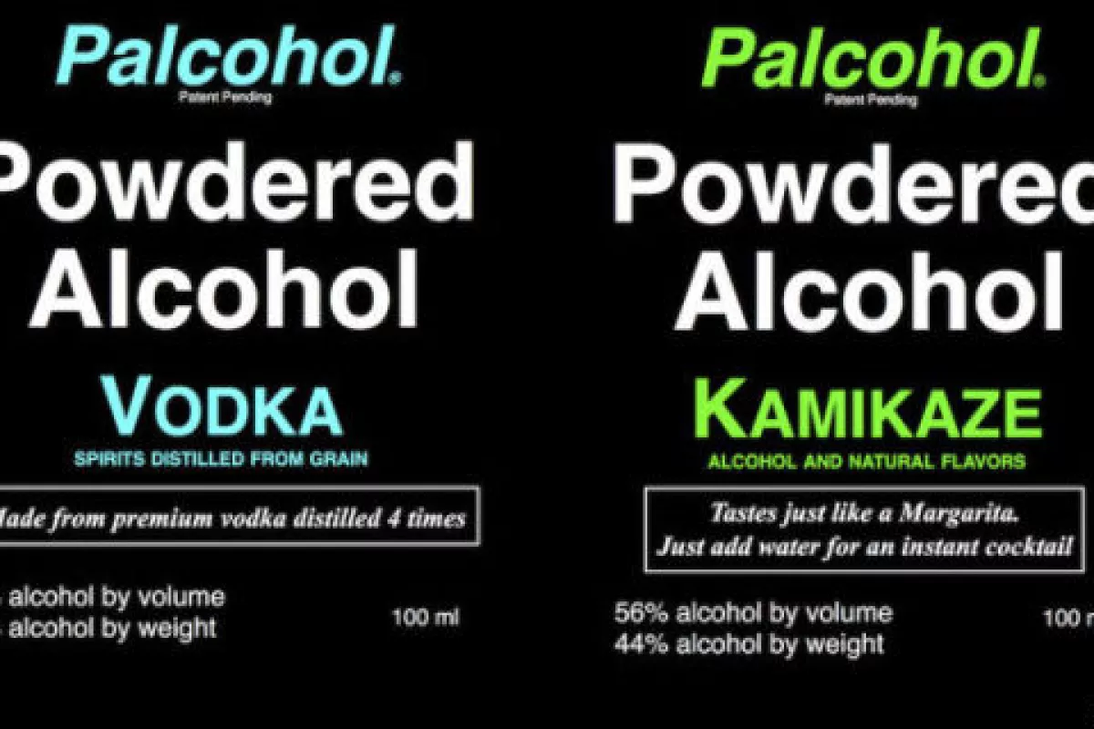 Palcohol's labels have been removed from the company website after reports that the product was approved by the US government in error