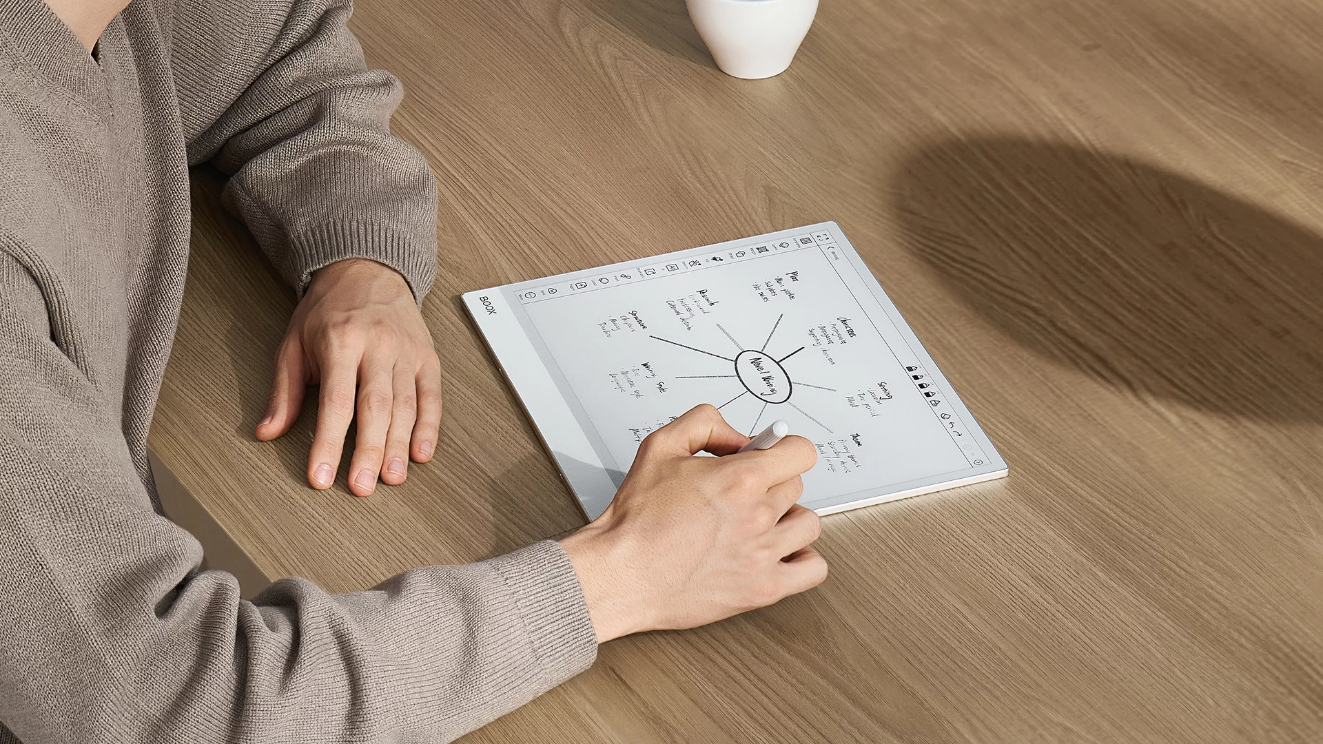 "Crafted for professionals and creatives who demand both performance and style, the Note Max features a sleek, ultra-thin 4.6mm profile and an expansive 13.3-inch monochrome E Ink display"