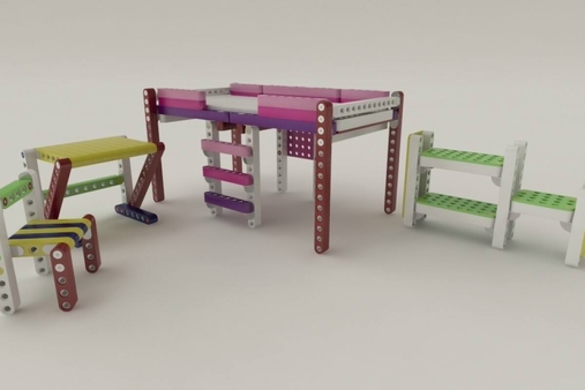 Creative children will be able to furnish their whole room using Olla