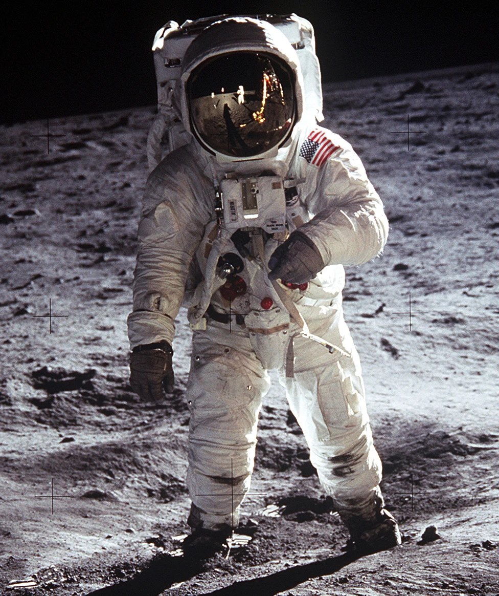 Buzz Aldrin in the Apollo spacesuit on the Moon during the Apollo 11 mission (Image: NASA)