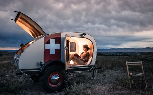 These teardrops make a simple cozy nest for that much deserved rest at the end of a memorable journey