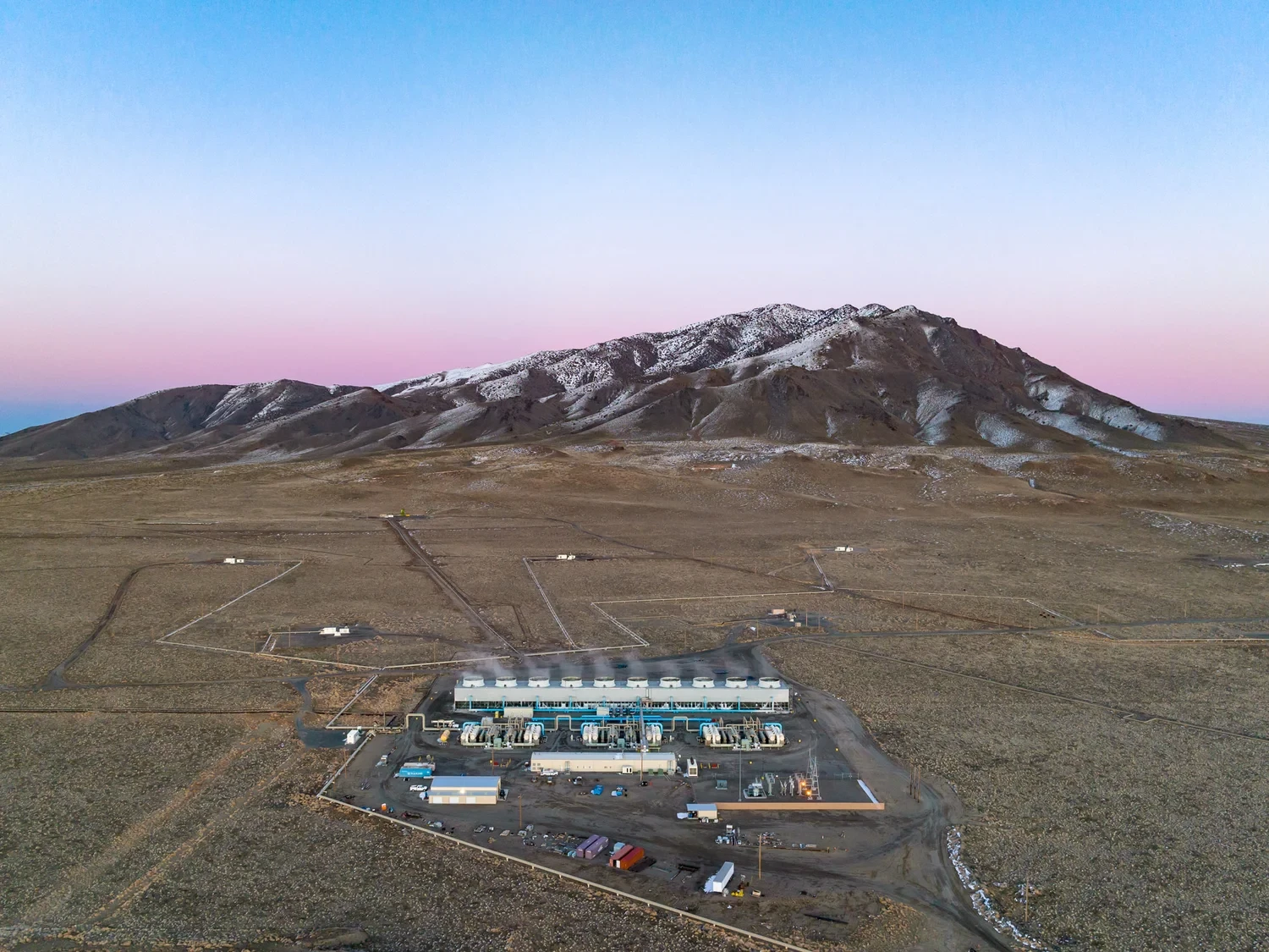 The surface footprint of Google's new advanced geothermal plant in Nevada is very compact