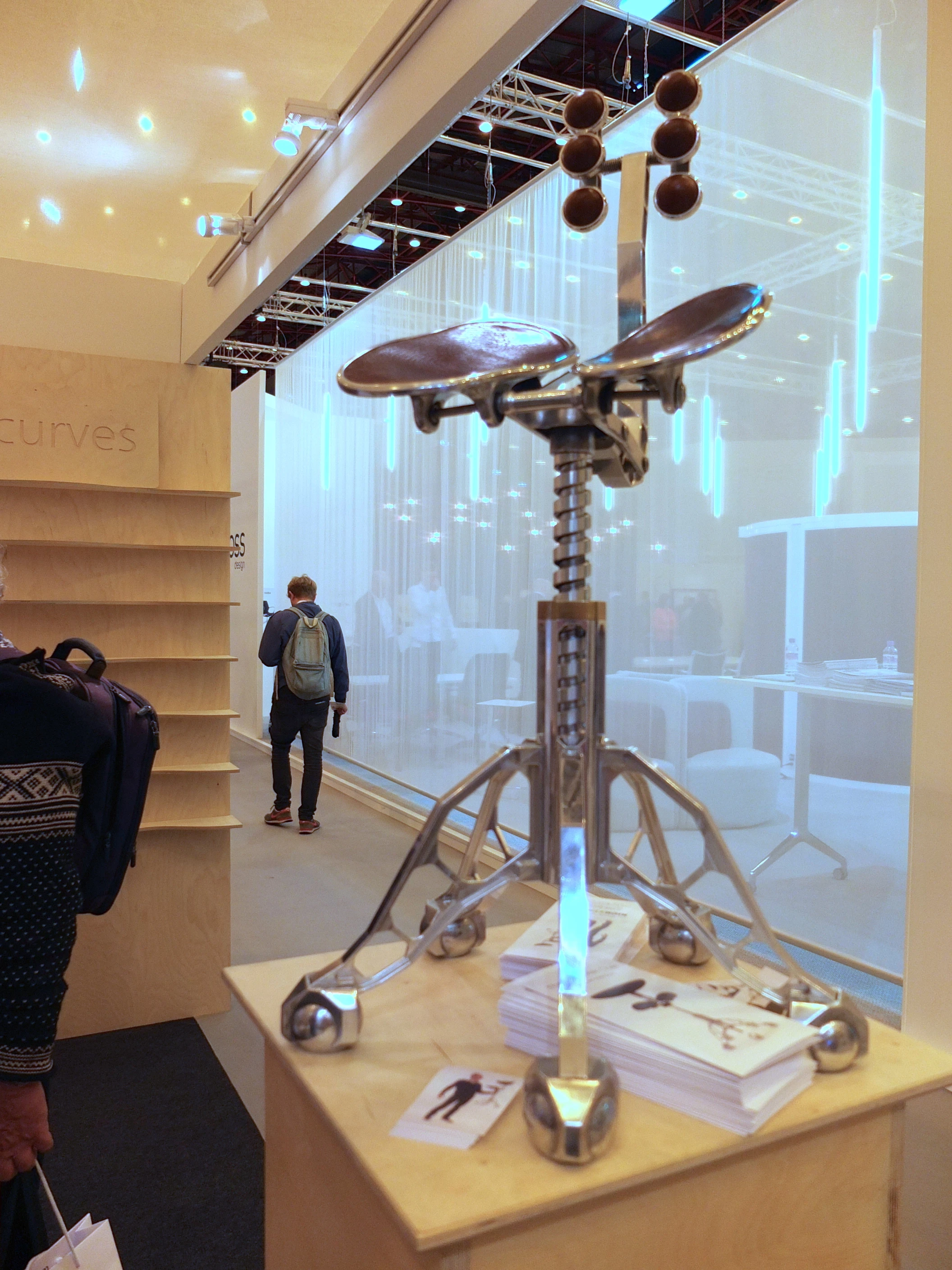 A prototype of the FreedMan chair at 100% Design (Photo: Gizmag)