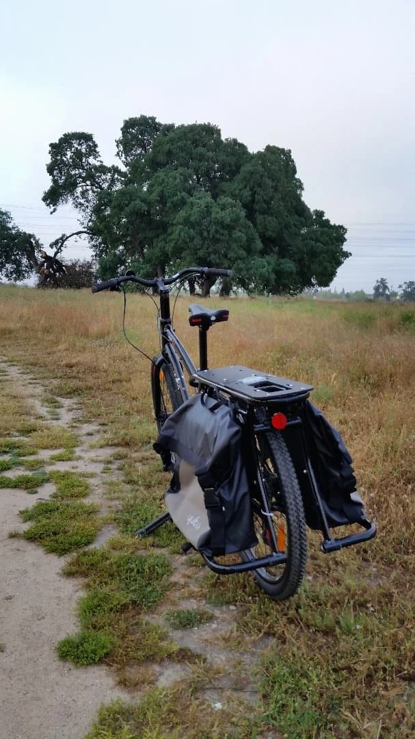 The All-Terrain fitted with a rear platform and two large volume baguettes
