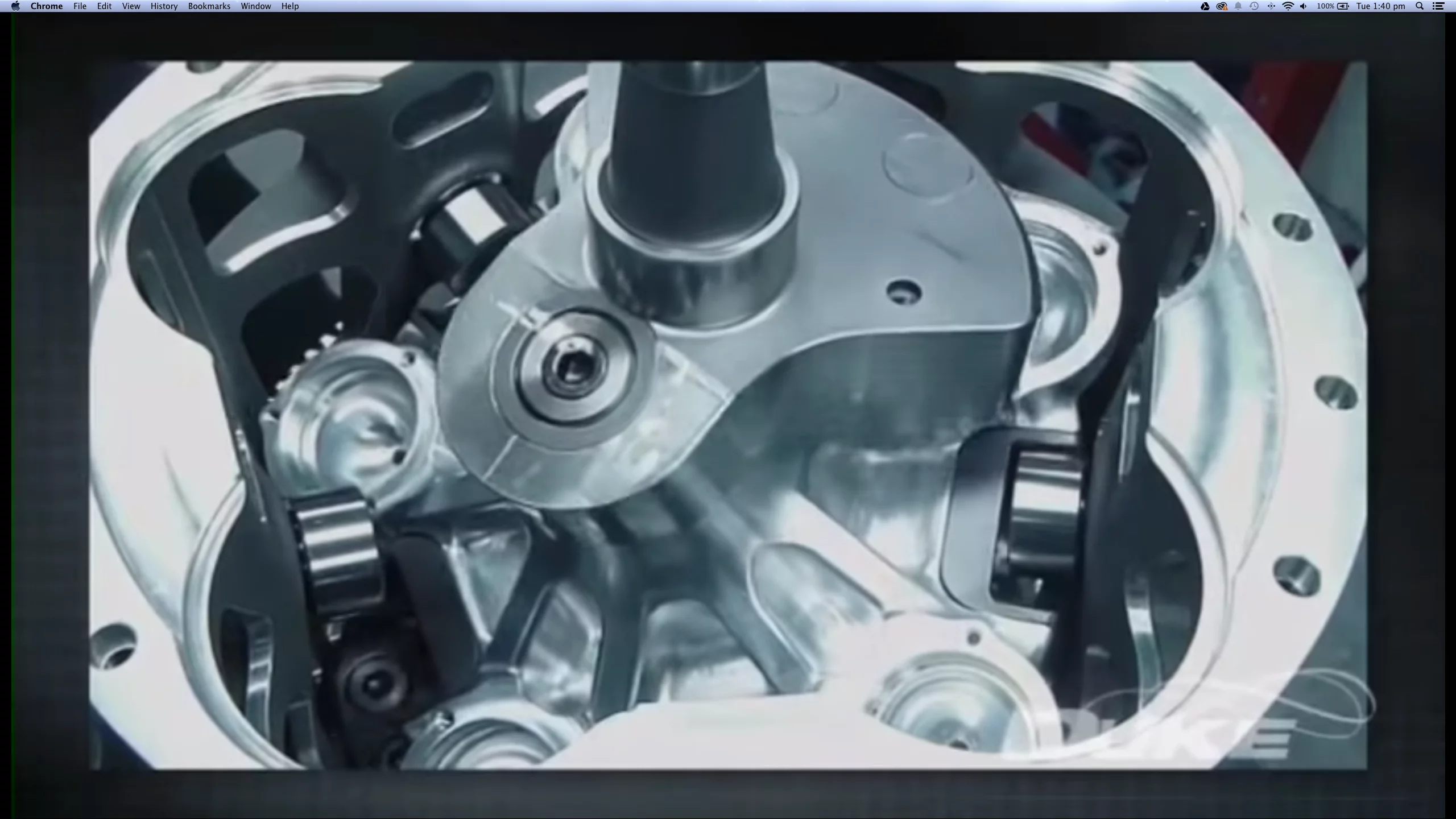 The Duke Engine features a star-shaped reciprocator that spins the drive shaft as it moves around it