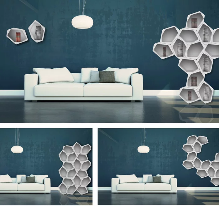This set of images shows how the same room could be furnished very differently using Build