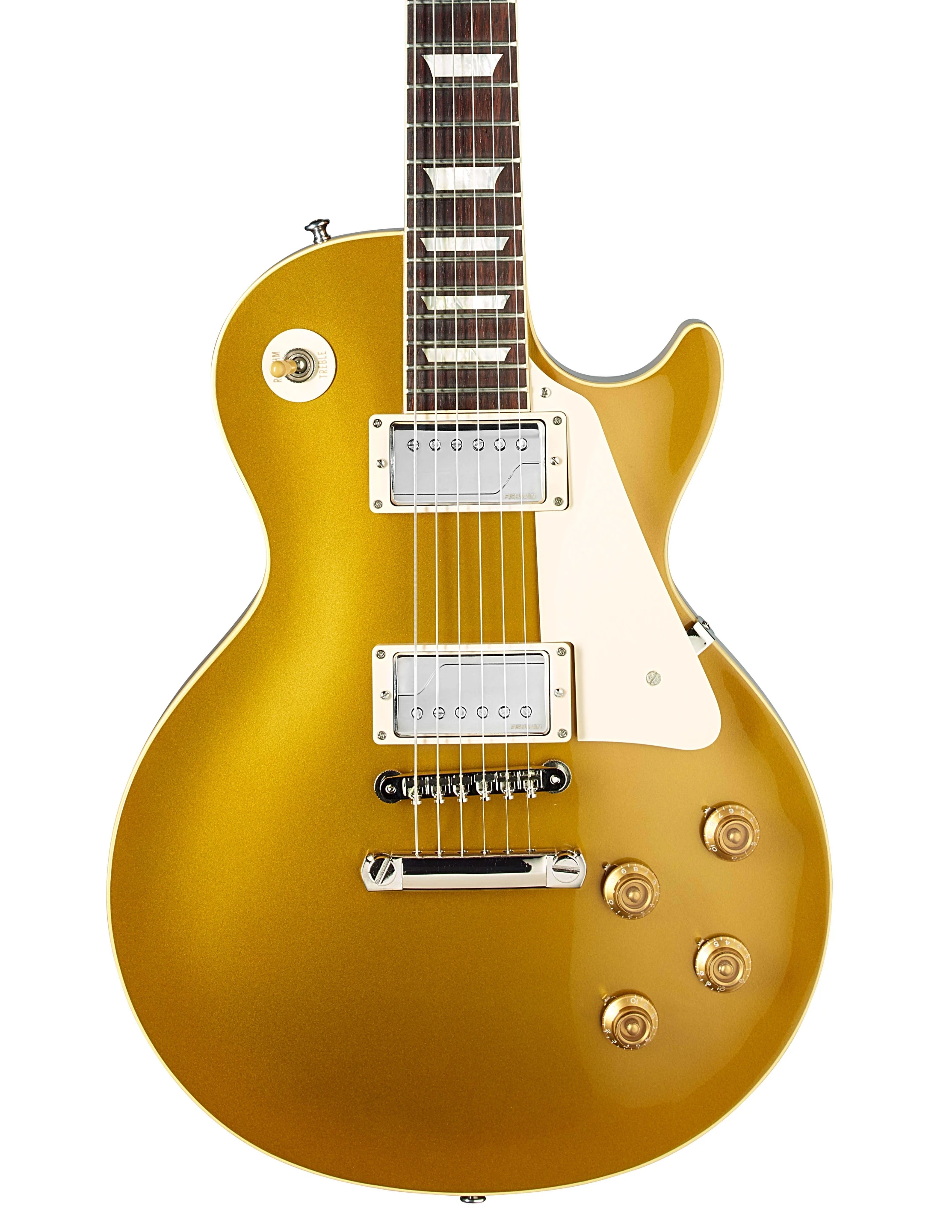 A Les Paul guitar with Fluence humbuckers installed