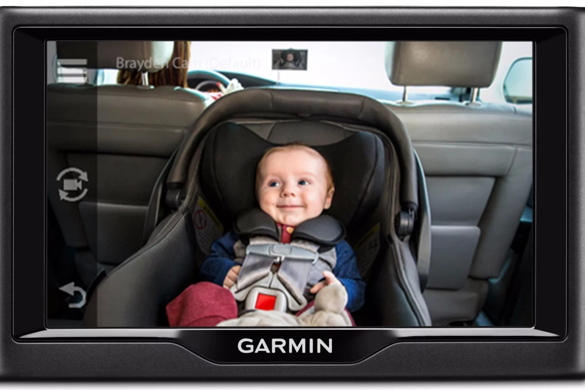 Garmin's babyCam puts a live feed of rear passengers on compatible Garmin GPS navigation displays