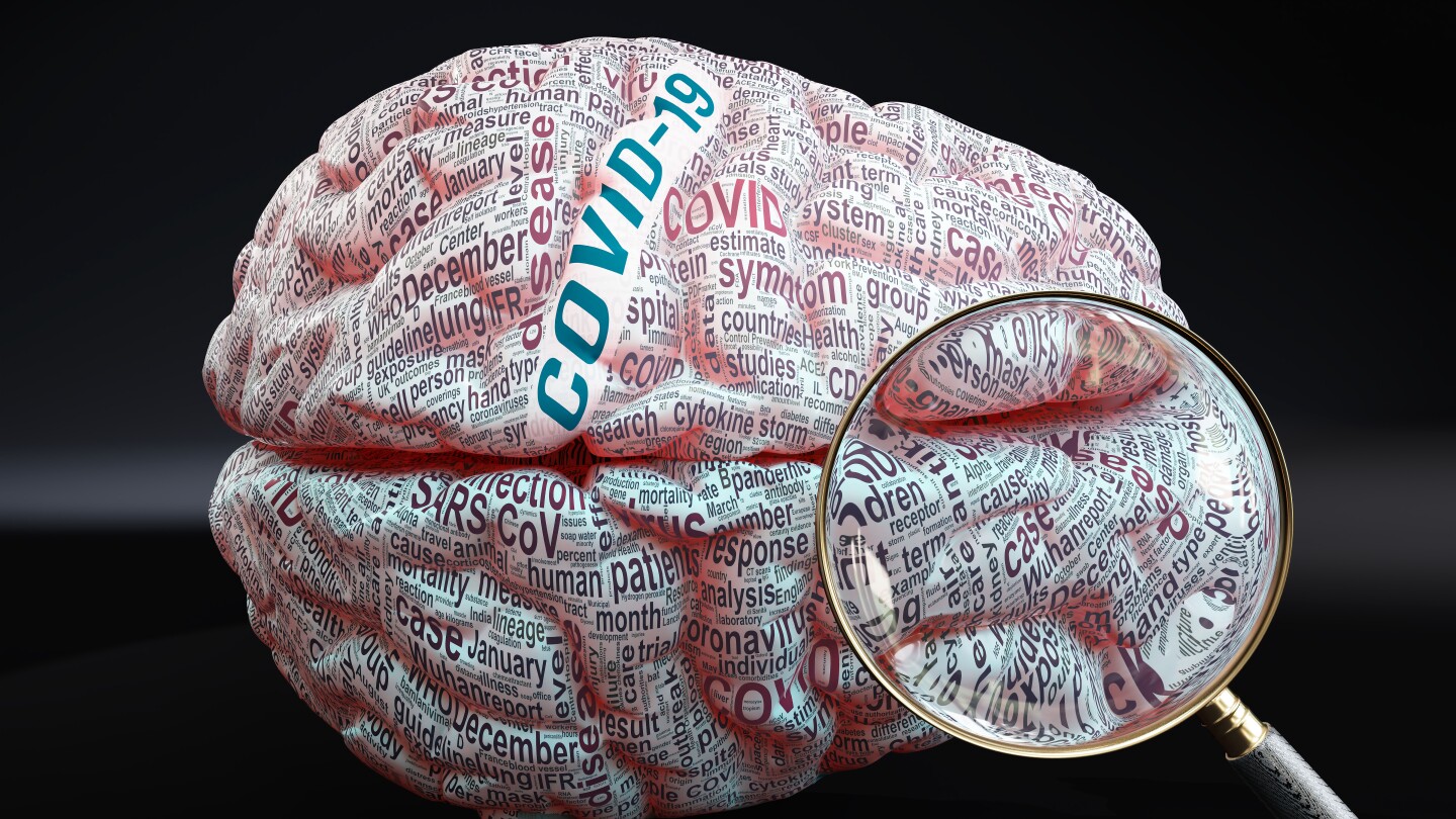 The study found severe COVID was linked with many of the same gene expression changes in brain tissue seen in old age