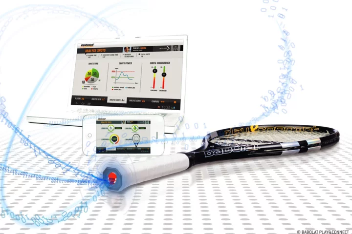 The Babolat Play & Connect interactive tennis racquet is said to look and feel like any other from the French sporting manufacturer