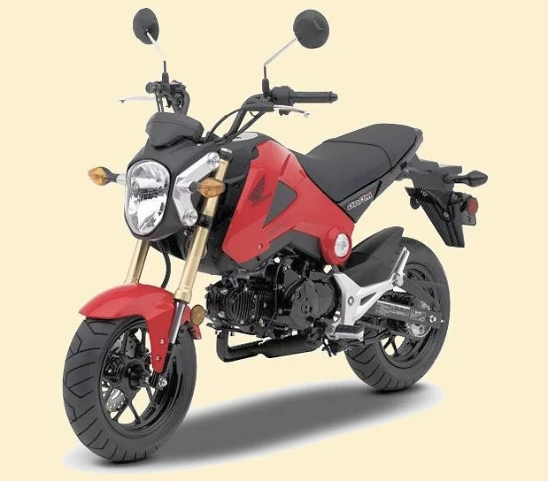 Left front quarter view of Honda's Grom (Photo: Honda Powersports)