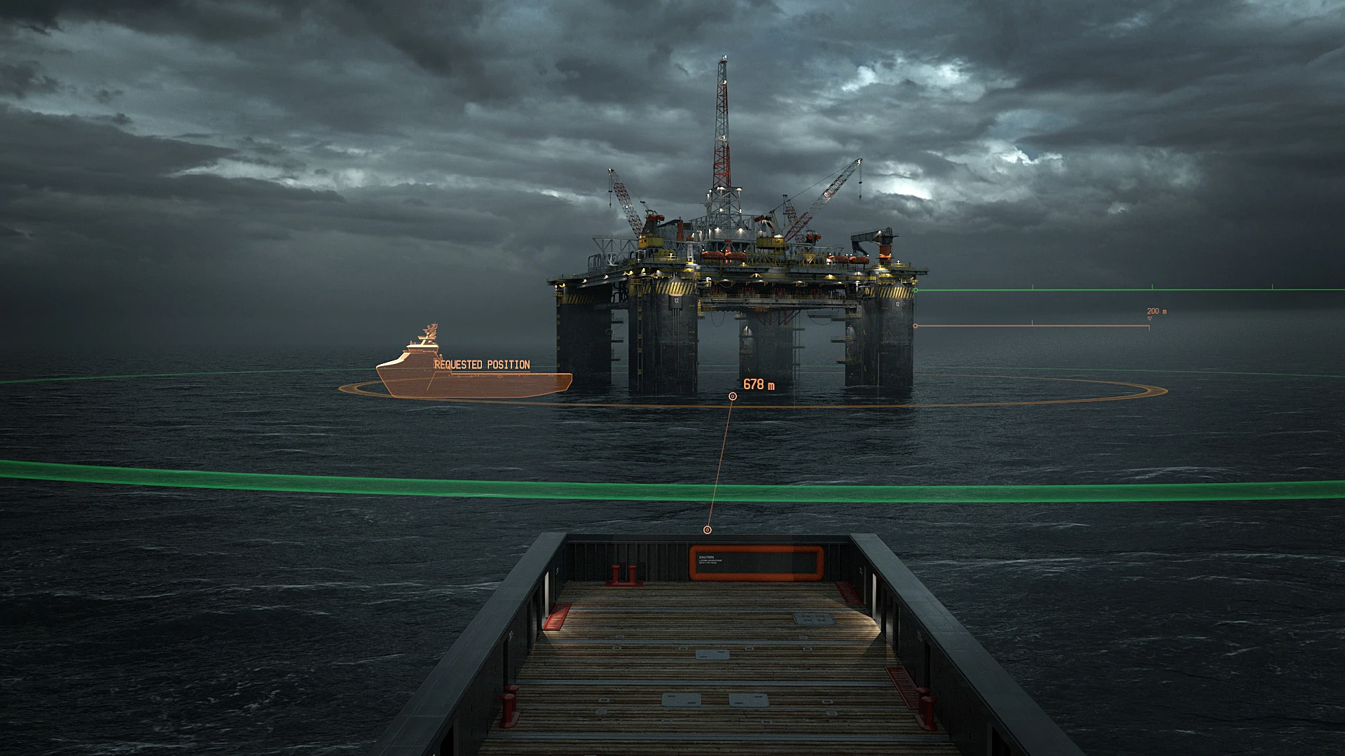 Rolls-Royce oX indicating platform docking area