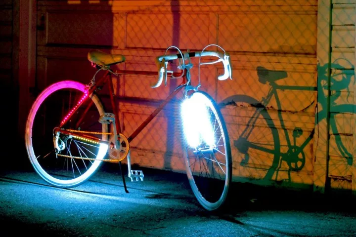 LED by LITE is a bicycle illumination system that cyclists control from a wireless handlebar-mounted unit