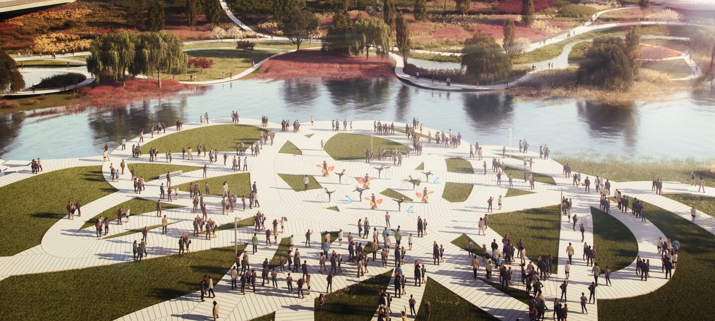 The Weaves will transform over 1 km (0.62 miles) of waterfront in Seoul