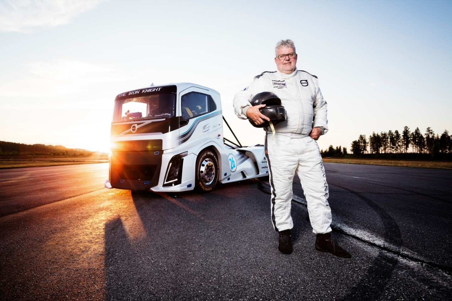 Ovebrink beat records he set previously in the hybrid "Mean Green" truck
