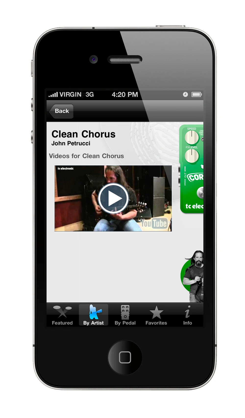 Watch Dream Theater's John Petrucci demo the Corona Chorus pedal via the TonePrint app for iPhone