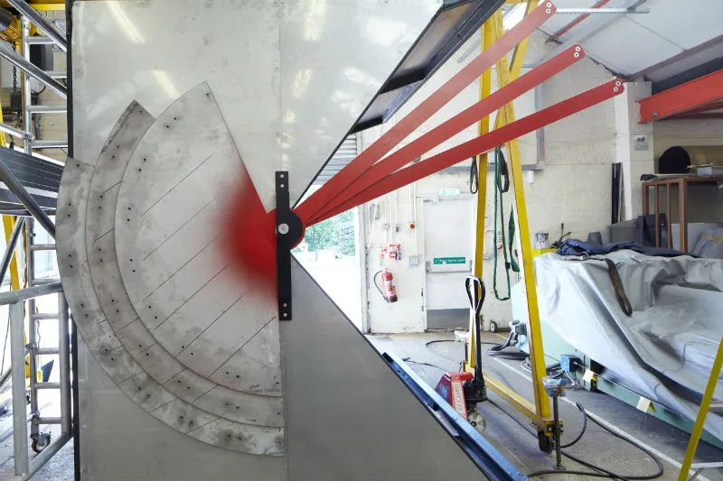 Construction of the Make kiosk