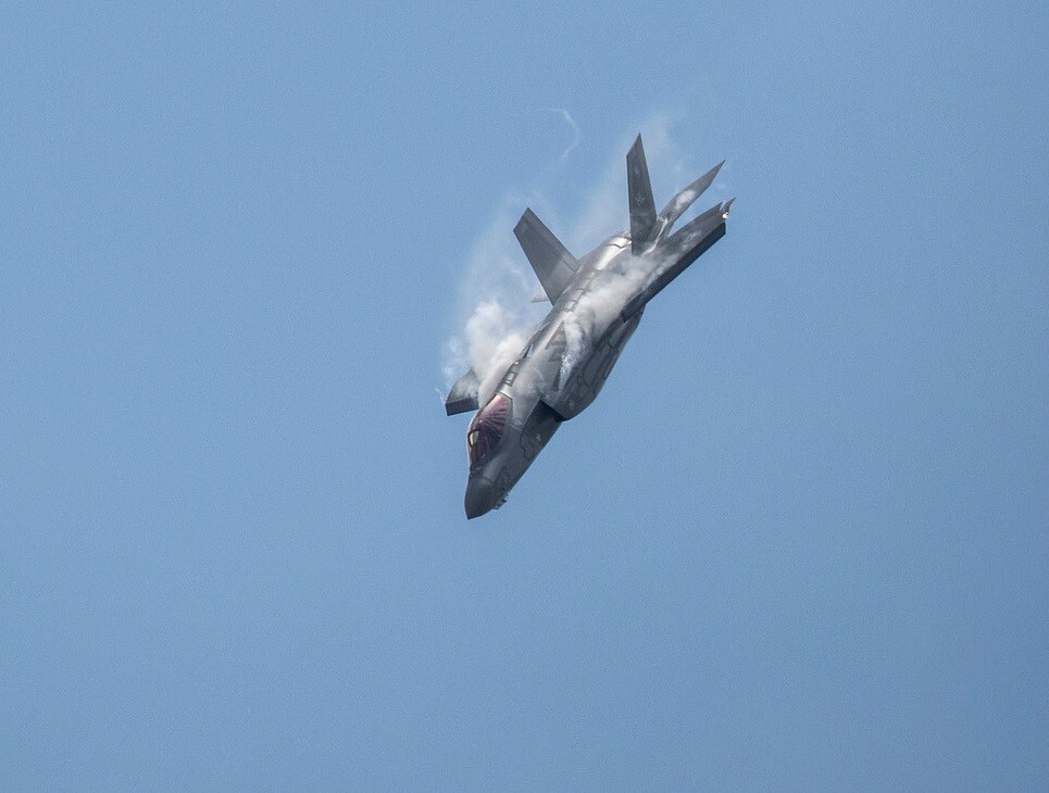 Lockheed Martin's F-35 Lightning II gave its first public aerial demonstration at Le Bourget for the 2017 Paris Air Show