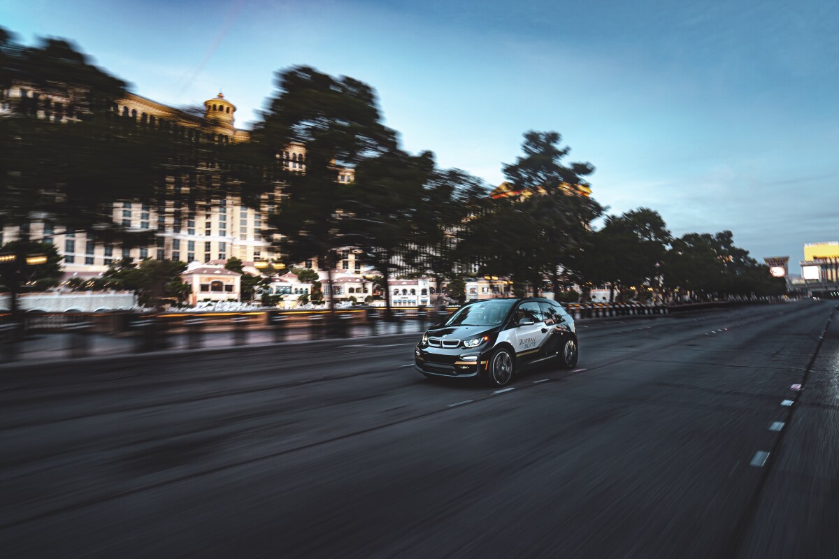 BMW is offering rides around Las Vegas in a fleet of i3 Urban Suites