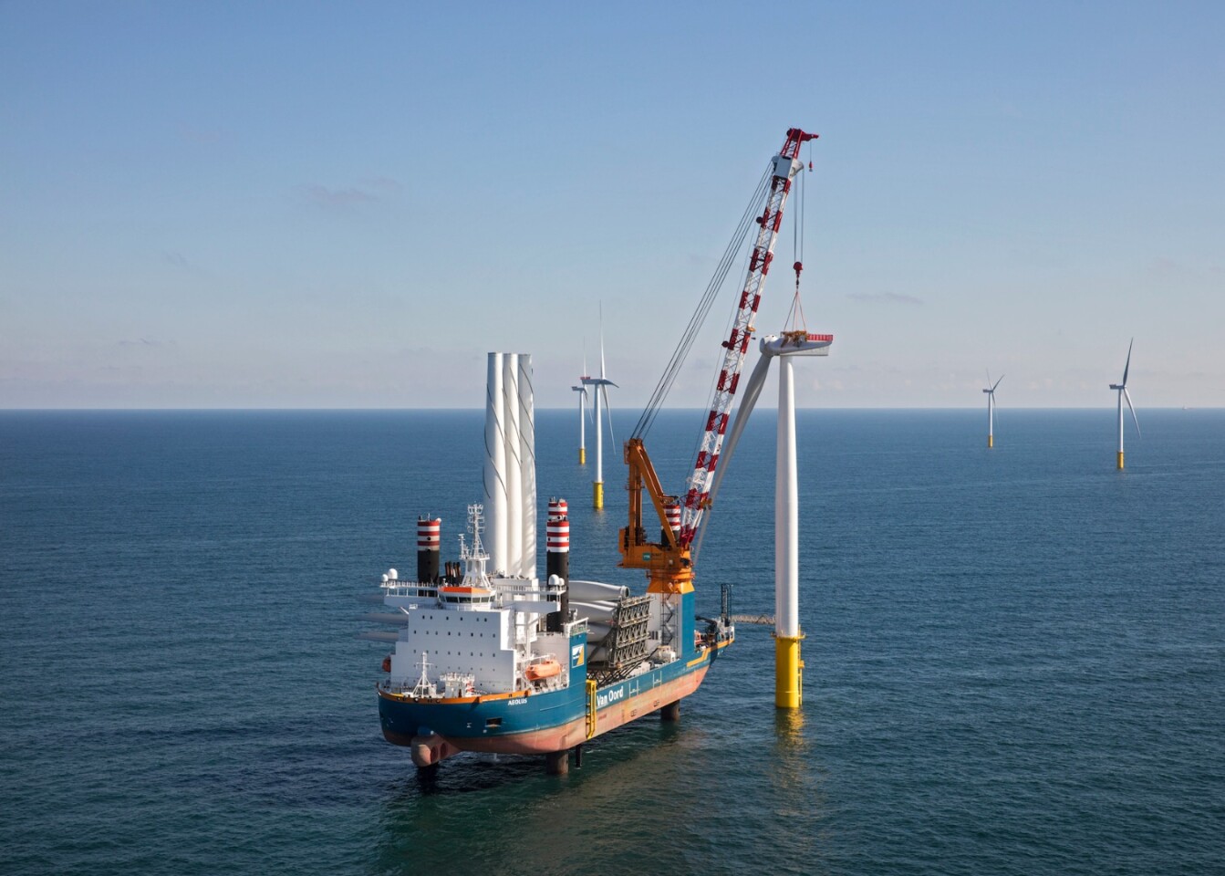 The Gemini wind farm took about two years to build, with Van Oord and Siemens contracted to perform most of the construction