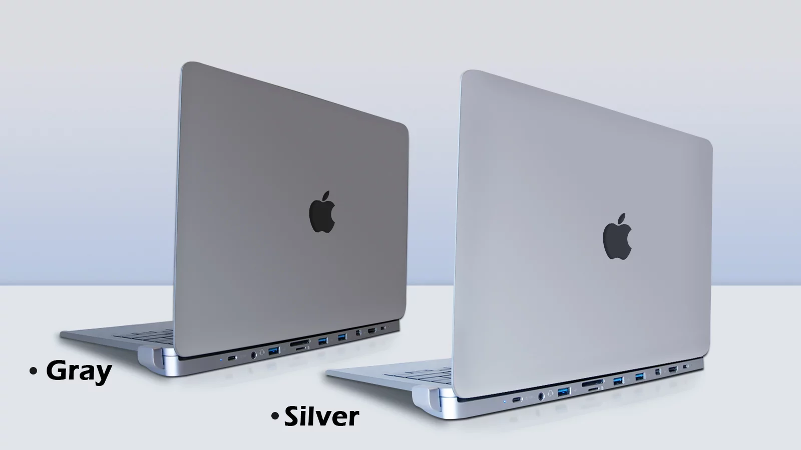 The DGRule comes in gray or silver aluminum