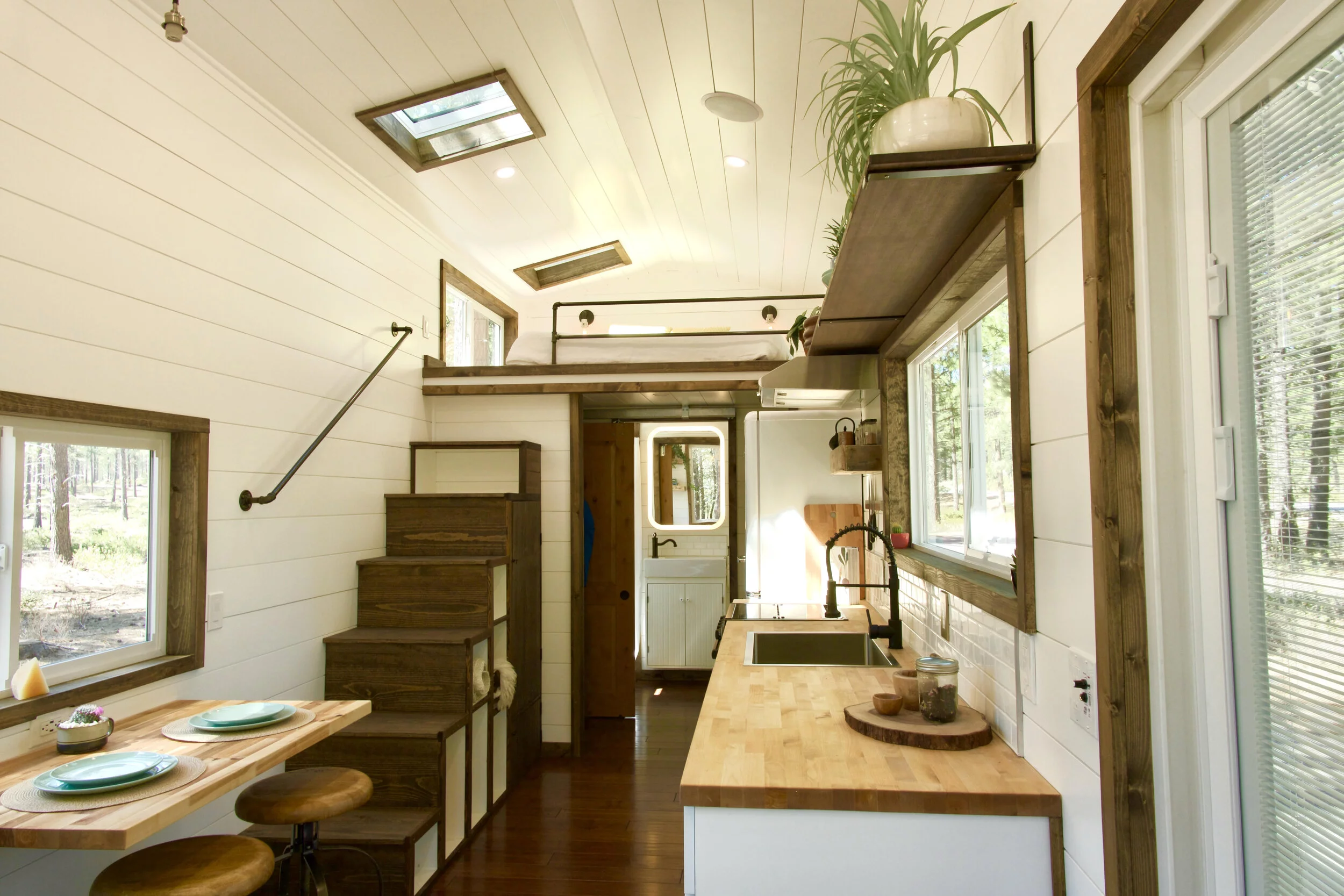 The Sonoma is accessed by a large double glass door which really opens up the home to the outside