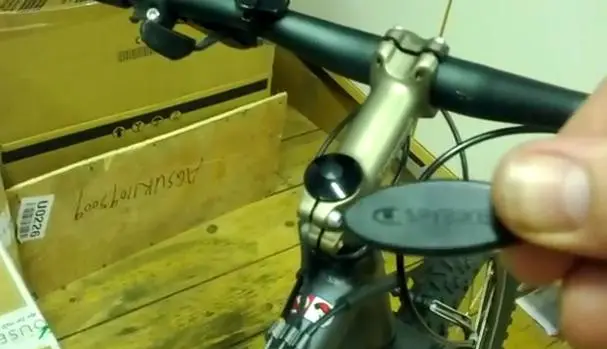 You activate the SpyBike system with an electronic keyring