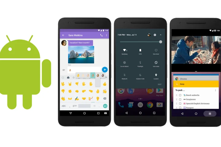 Android 7.0 Nougat updates: more emojis, quick control access, split-screen app viewing