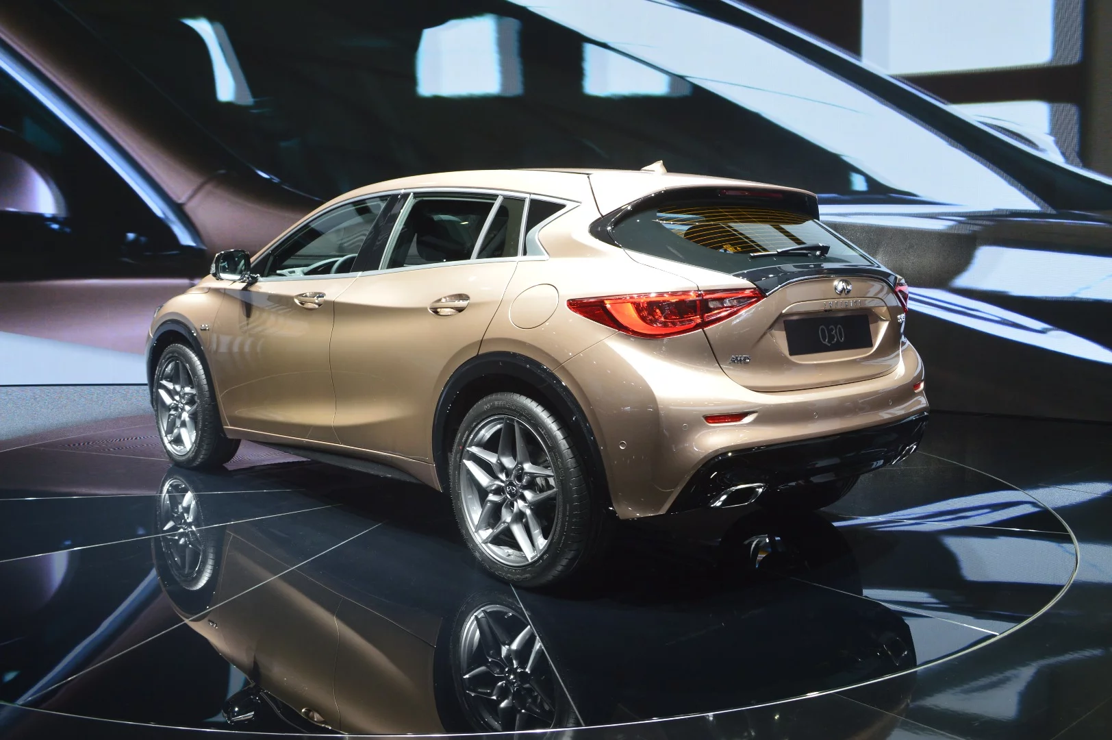 The Infiniti Q30, on display at the Frankfurt Motor Show