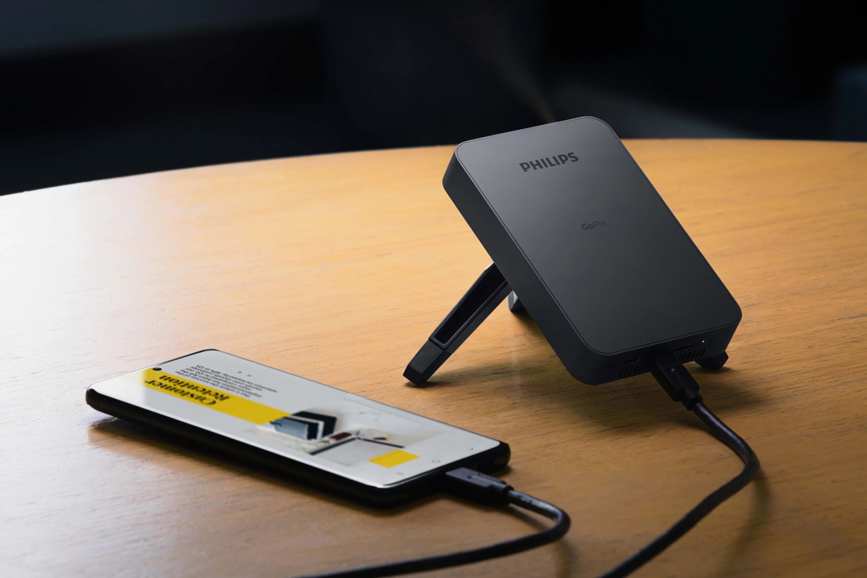 The GoPix 1 is just 0.71 inches thick, and tips the scales at 0.54 lb