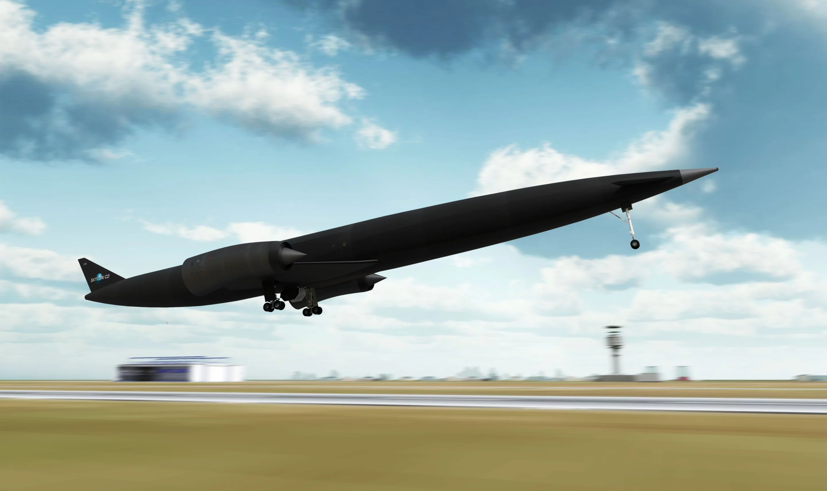 Artist's impression of Skylon landing