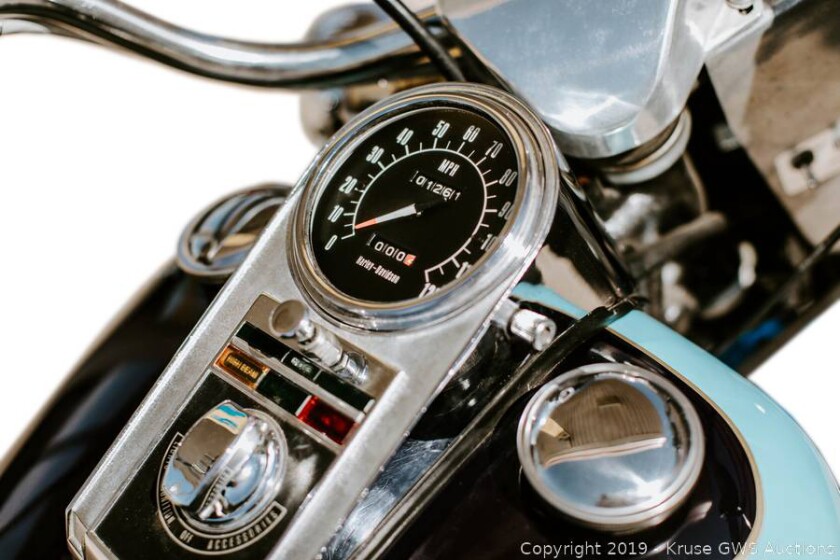 Elvis Presley's 1976 Harley-Davidson FLH 1200 Electra Glide has just 126 miles on the clock
