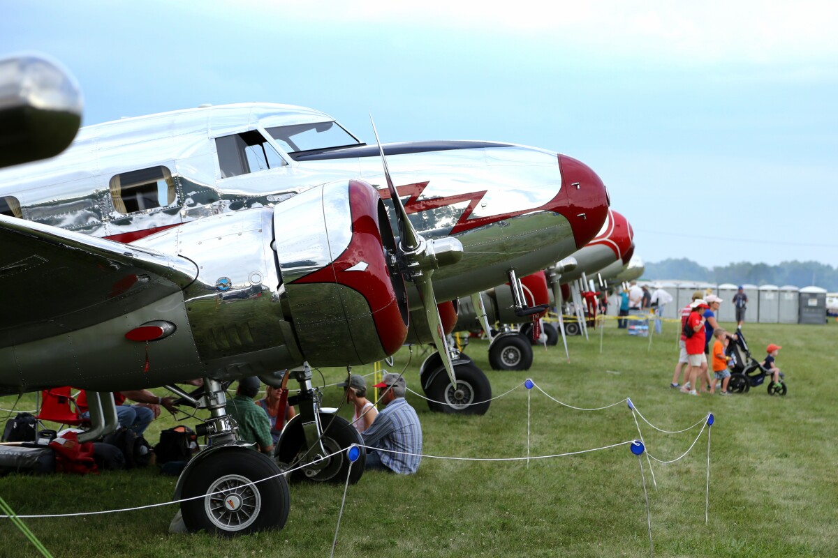 Lockheed Model 10 Electras at EAA AirVenture (Photo: Angus MacKenzie/Gizmag.com)