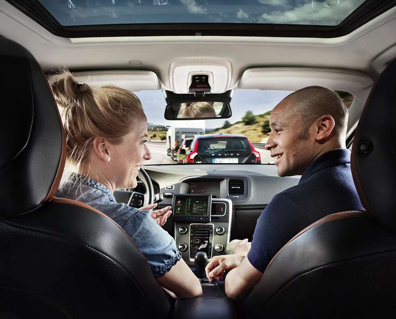 Autonomous driving allows drivers to relax on trips (Image: Volvo)