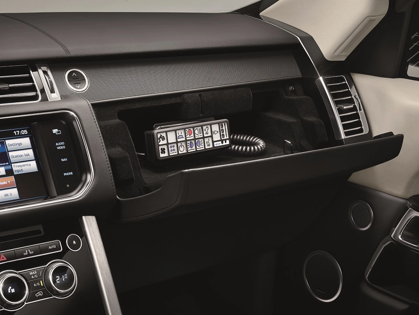 The Range Rover Sentinel interior