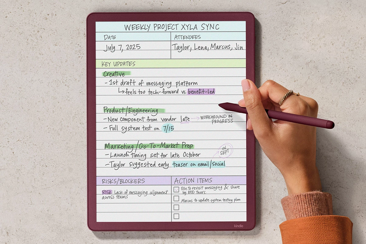 The Kindle Scribe Colorsoft is an 11-incher designed for annotating documents, taking notes, and drawing in style