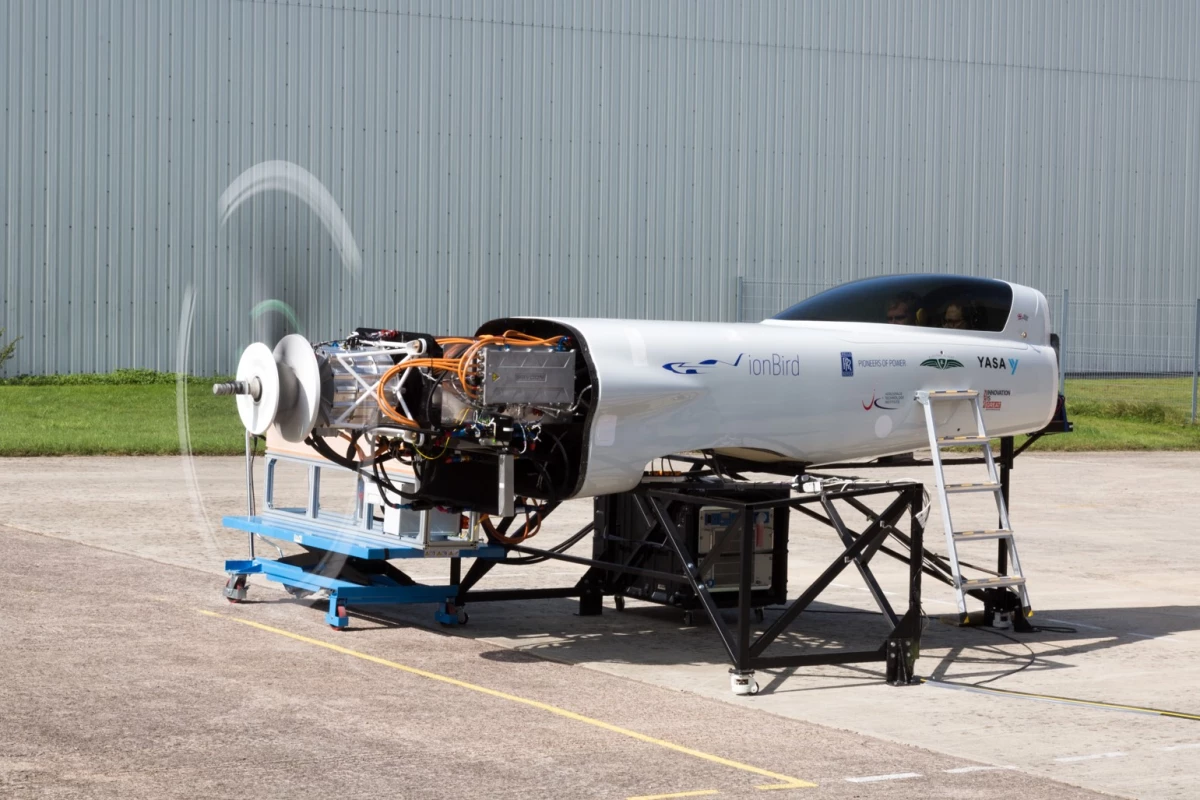 The ionBird testing rig